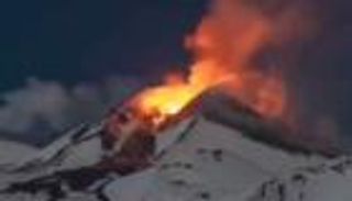 ثوران أكبر بركان في أوروبا