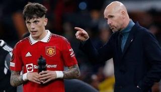 تين هاغ مع غارناتشو في مانشستر يونايتد