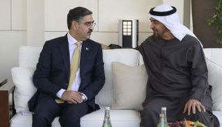 الشيخ محمد بن زايد آل نهيان مع رئيس وزراء باكستان