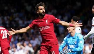 محمد صلاح نجم ليفربول ضد فولهام