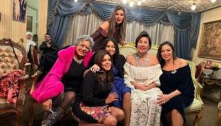 رانيا فريد شوقي وشقيقتها وأبناء شقيقاتها