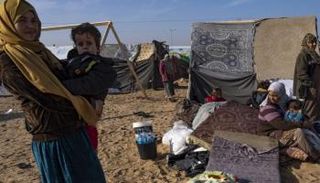 نازحون فلسطينيون في غزة