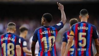 أنسو فاتي مع برشلونة