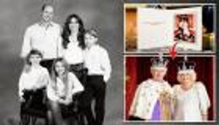 بطاقات عيد الميلاد الملكية.. ويليام «أبيض وأسود» وتشارلز بـ«زي التتويج»