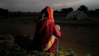 نازحة سودانية جراء الحرب