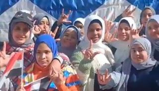 مجموعة من طالبات الصم والبكم بقنا