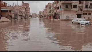 أمطار غزيرة في شوارع محافظة مصرية