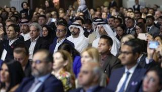 الشيخ حمدان بن محمد بن راشد آل مكتوم يشهد ختام منتدى "سكيفت جلوبال فورم إيست"