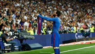 ليونيل ميسي أمام جماهير ريال مدريد