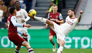 من مباراة مانشستر يونايتد ووست هام في الدوري الإنجليزي