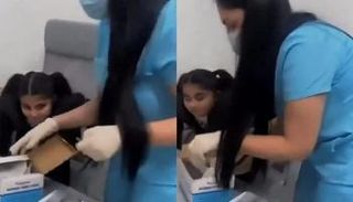الطفلة التي خضعت لعملية التجميل