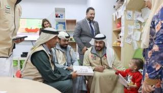 وفد الهلال الأحمر الإماراتي في مستشفى الناس