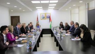 جانب من المباحثات الأمريكية الفلسطينية