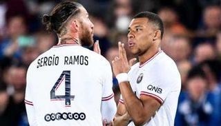 كيليان مبابي وسيرجيو راموس في باريس سان جيرمان