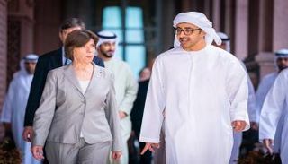 الشيخ عبدالله بن زايد آل نهيان يستقبل وزيرة خارجية فرنسا