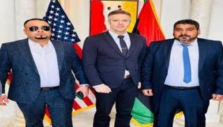 معمر الضاوي مع القائم بالأعمال الأمريكي