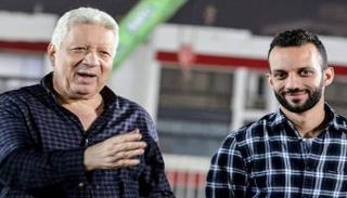 مرتضى منصور رئيس الزمالك مع أمير مرتضى