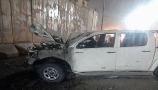 السيارة التي استهدفها لغم أرضي وسط كابول