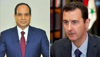 الرئيسان المصري عبدالفتاح السيسي والسوري بشار الأسد