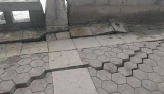 هبوط رصيف بكورنيش الإسكندرية
