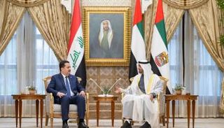 الشيخ محمد بن زايد آل نهيان رئيس دولة الإمارات والسوداني