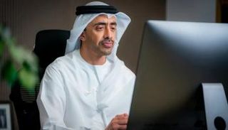 الشيخ عبدالله بن زايد آل نهيان وزير الخارجية والتعاون الدولي بدولة الإمارات 