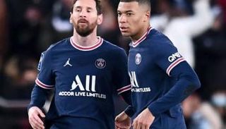 ليونيل ميسي مع كيليان مبابي