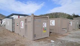 صورة من استعدادات افتتاح المرحلة الأولى من المستشفى الميداني