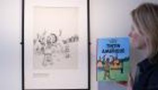 سعر قياسي.. بيع الرسم الأصلي لغلاف "تان تان" في مزاد بباريس (صور)