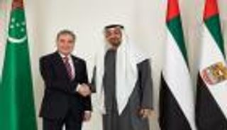 محمد بن زايد ورئيس مجلس الشيوخ بتركمانستان يبحثان علاقات الصداقة