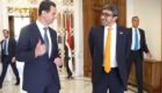 الرئيس السوري يستقبل الشيخ عبدالله بن زايد