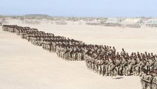 جانب من حفل تخريج الدفعة الجديدة من القوات المشتركة