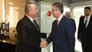 وزير الخارجية الإسرائيلي ونظيره التركي