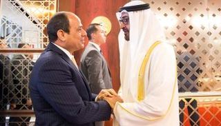 الشيخ محمد بن زايد آل نهيان والرئيس المصري عبدالفتاح السيسي