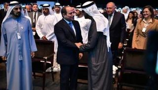 الشيخ محمد بن زايد آل نهيان رئيس دولة الإمارات والرئيس المصري