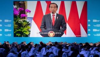 جانب من كلمة الرئيس الإندونيسي جوكو ويدودو