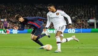 من مباراة مانشستر يونايتد وبرشلونة