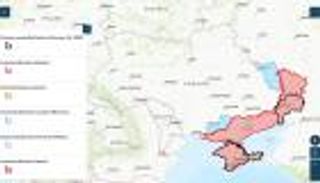 عام على الحرب.. أوكرانيا قبل وبعد (خريطة)