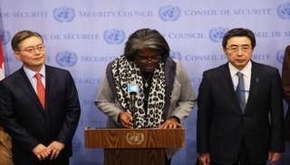 جانب من كلمة ليندا توماس غرينفيلد بمجلس الأمن