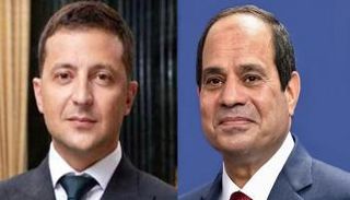 الرئيسان المصري عبدالفتاح السيسي والأوكراني فولوديمير زيلينسكي