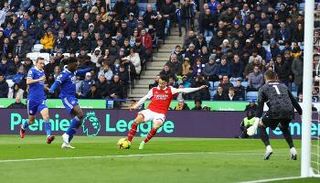 جابرييل مارتينيلي في مباراة ليستر سيتي ضد أرسنال