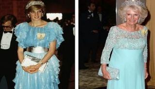 الملكة كاميلا وأميرة ويلز الراحلة ديانا