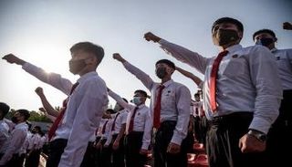 طلاب كوريون شماليون