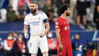 محمد صلاح وكريم بنزيما نجما ليفربول وريال مدريد