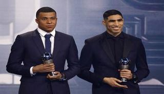 أشرف حكيمي وكيليان مبابي