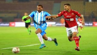 جانب من مباراة الأهلي والداخلية