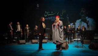 لطفي بوشناق رفقة وزيرة الثقافة التونسية حياة قطاط