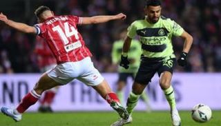 رياض محرز نجم مانشستر سيتي ضد بريستول