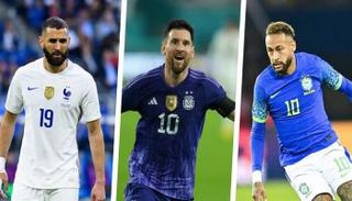 كريم بنزيما ونيمار دا سيلفا وليونيل ميسي