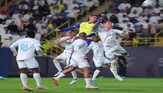 من مباراة النصر والباطن في الدوري السعودي